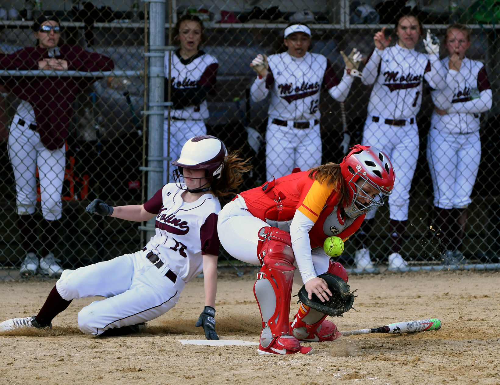 Rock Island vs Moline softball